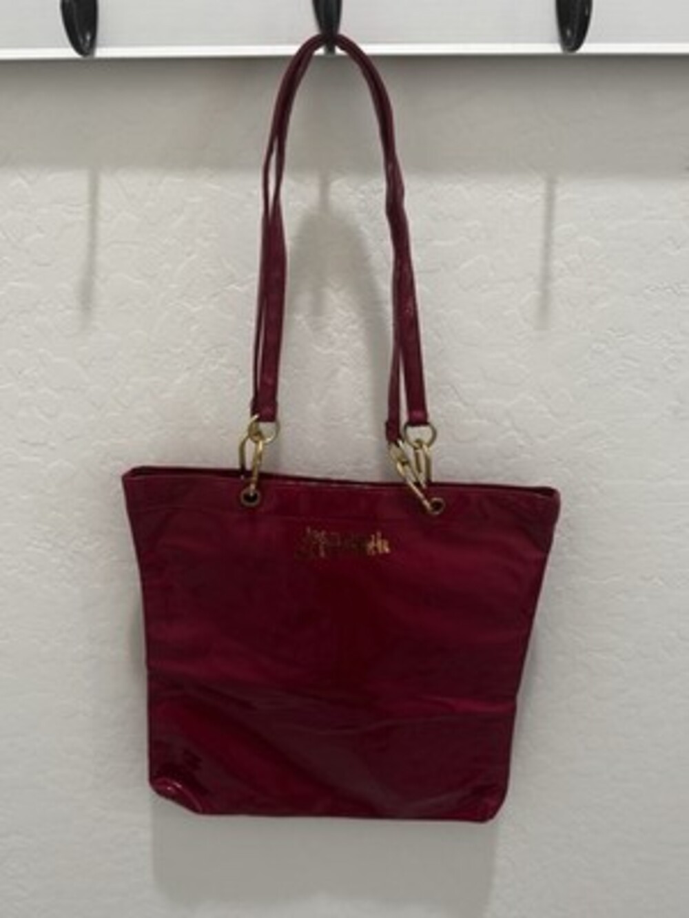 Jean Paul Gaultier Pink Tote Bag with Gold Logo